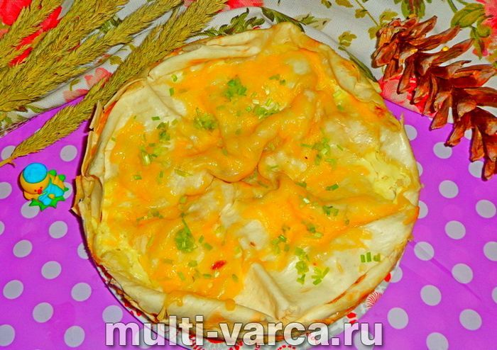 Хачапурі з лаваша в мультиварці