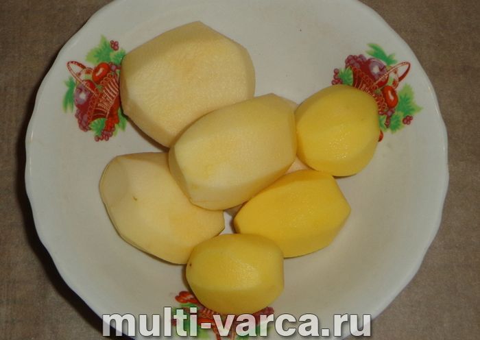 Картопля з сиром і майонезом у мультиварці
