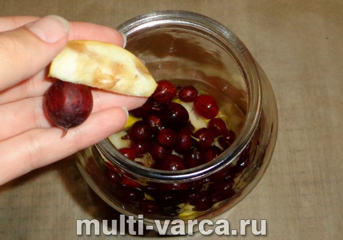 Компот із груш і аґрусу на зиму