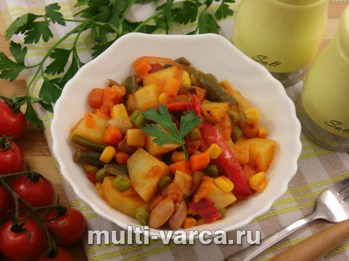 Мексиканська суміш із картоплею в мультиварці