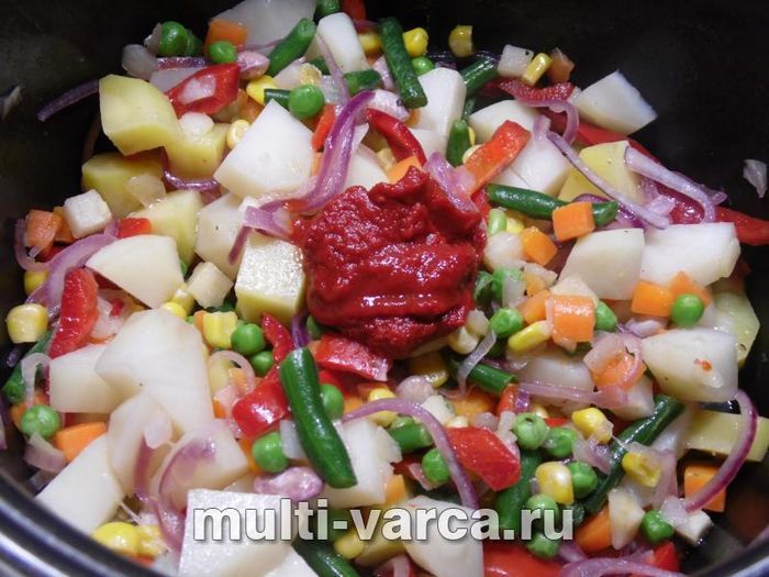 Мексиканська суміш із картоплею в мультиварці