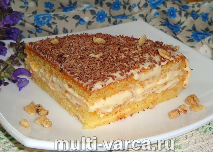 Морквяний торт у мультиварці
