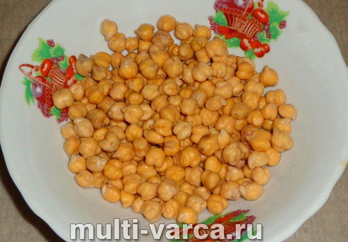 Нут із куркою в мультиварці