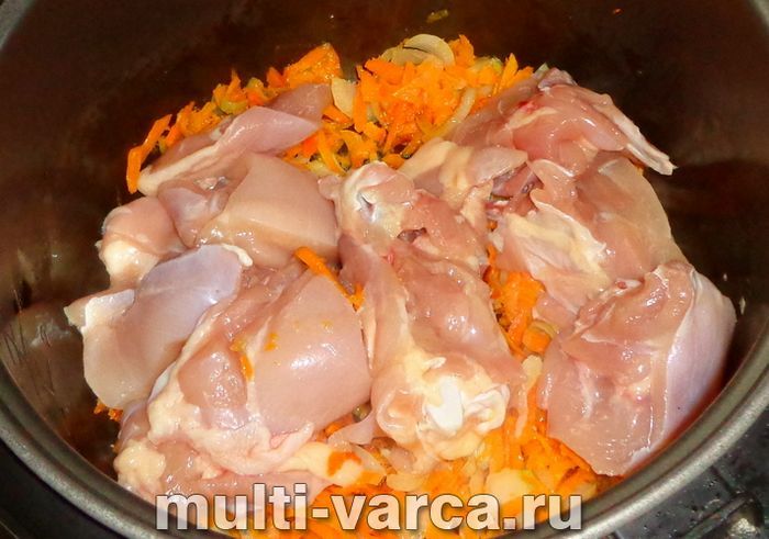 Нут із куркою в мультиварці