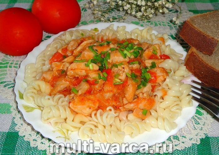 Паприкаш із курки в мультиварці