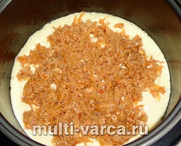 Пиріг із капустою в мультиварці