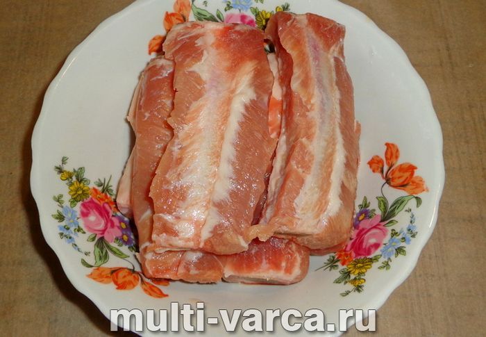 Реберця в пиві в мультиварці