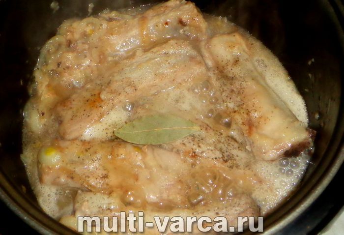 Реберця в пиві в мультиварці