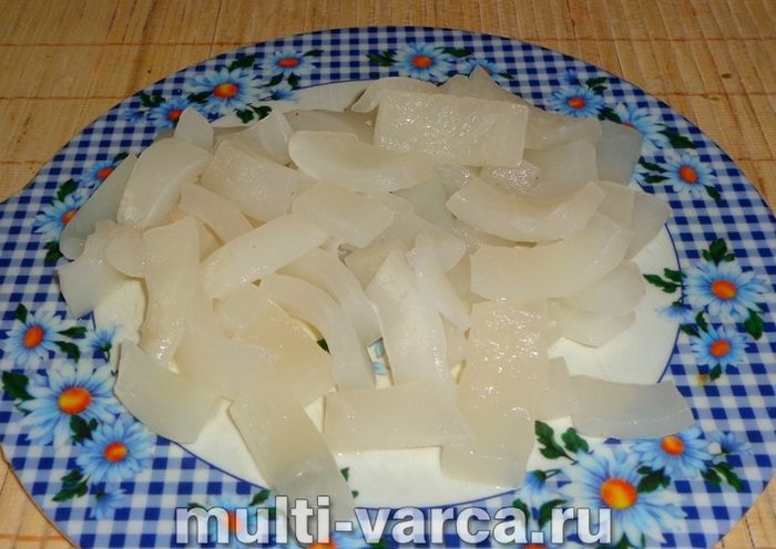 Рис із кальмарами в мультиварці