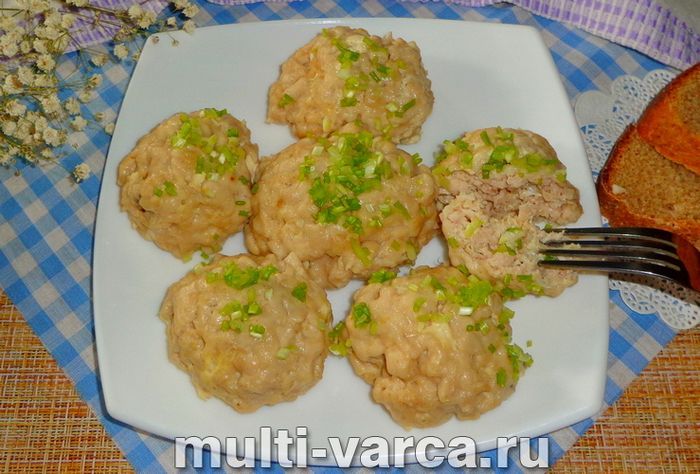 Рубані котлети з індички на пару в мультиварці