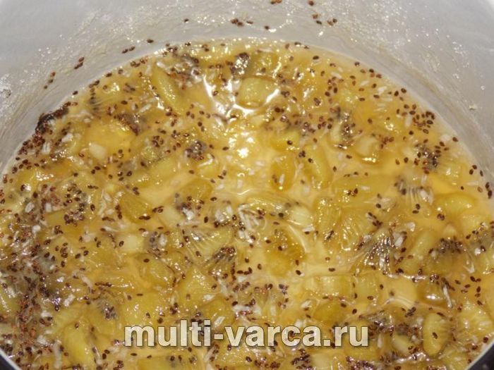 Смачне варення з ківі з кокосом