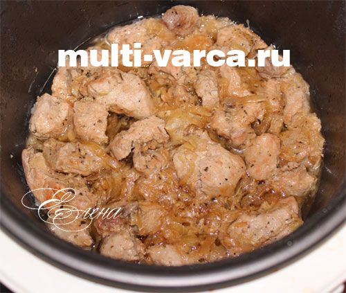 Свинина в соусі в мультиварці