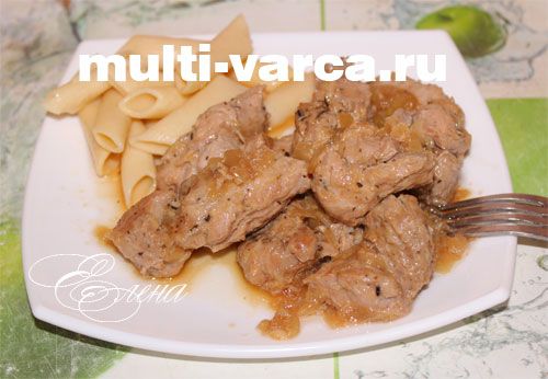 Свинина в соусі в мультиварці