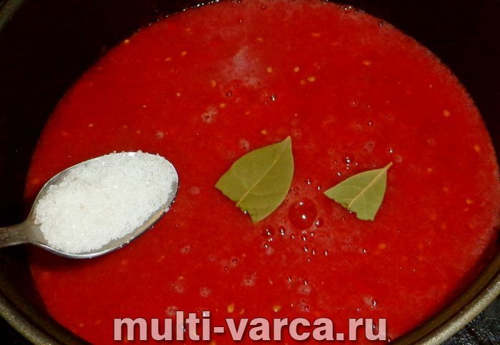 Томатний сік на зиму в мультиварці