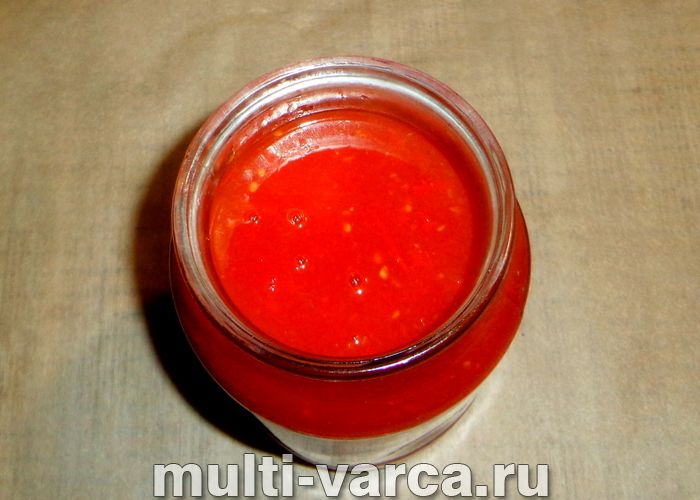Томатний сік на зиму в мультиварці