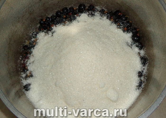 Варення з чорної смородини з апельсином на зиму