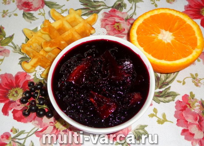 Варення з чорної смородини з апельсином на зиму