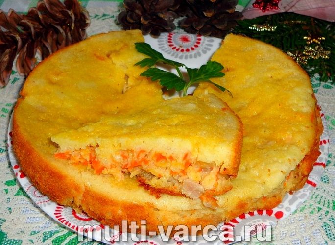 Заливний пиріг у мультиварці