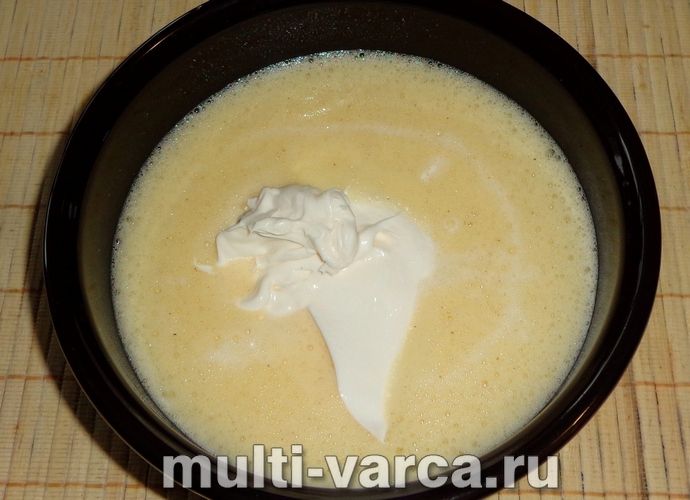 Заливний пиріг у мультиварці