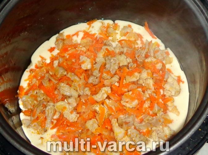Заливний пиріг у мультиварці
