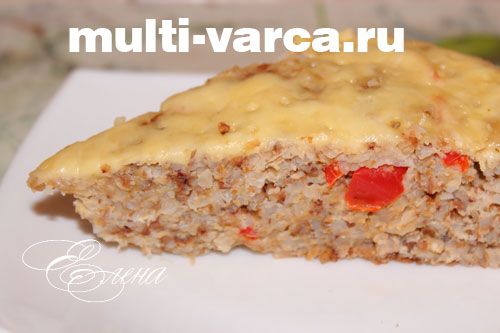 Запіканка з гречаної каші в мультиварці
