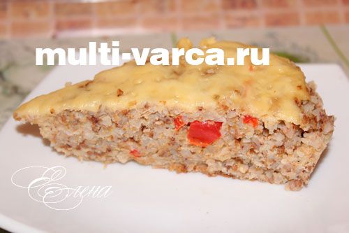 Запіканка з гречаної каші в мультиварці