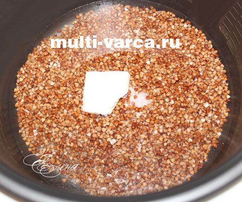 Запіканка з гречаної каші в мультиварці