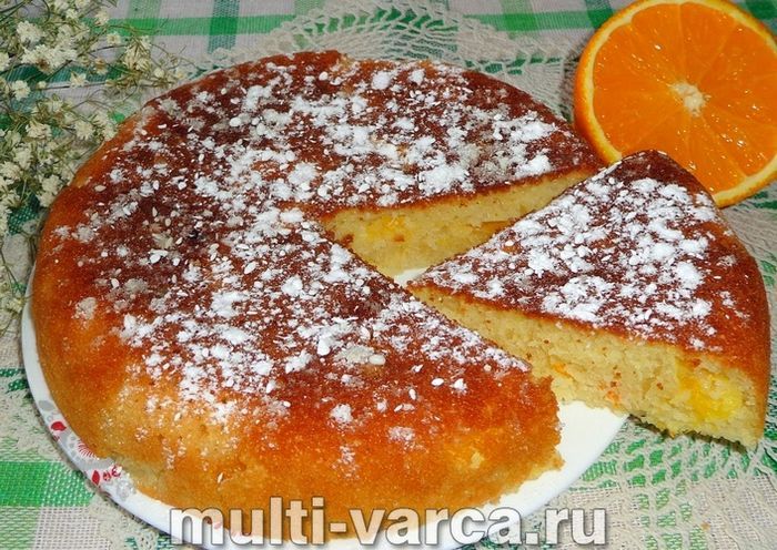 Апельсиновий манник у мультиварці