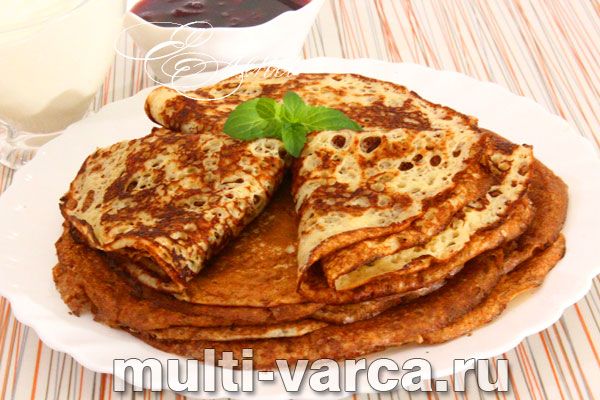 Ажурні дріжджові млинці