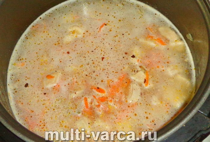 Булгур із куркою в мультиварці