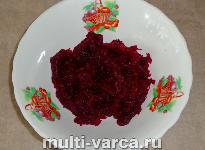 Бурякові котлети в мультиварці