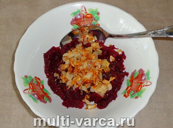 Бурякові котлети в мультиварці