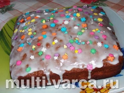 Домашній пиріг із журавлиною та родзинками