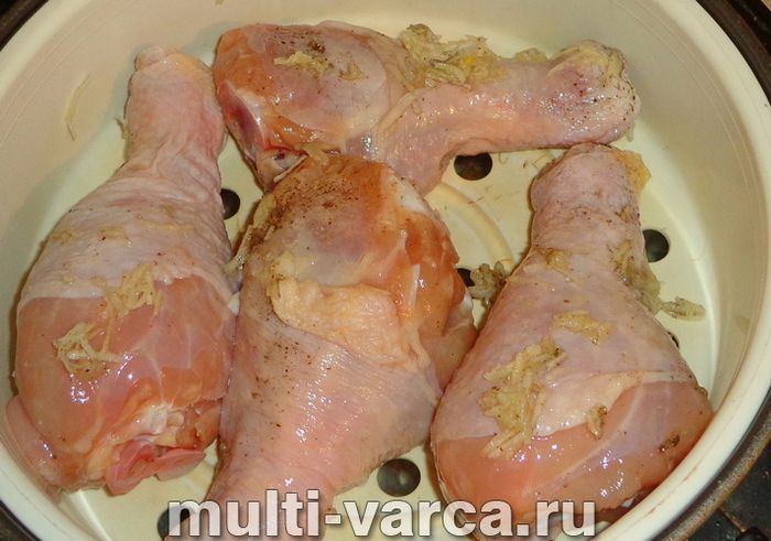 Гречка з куркою на пару в мультиварці