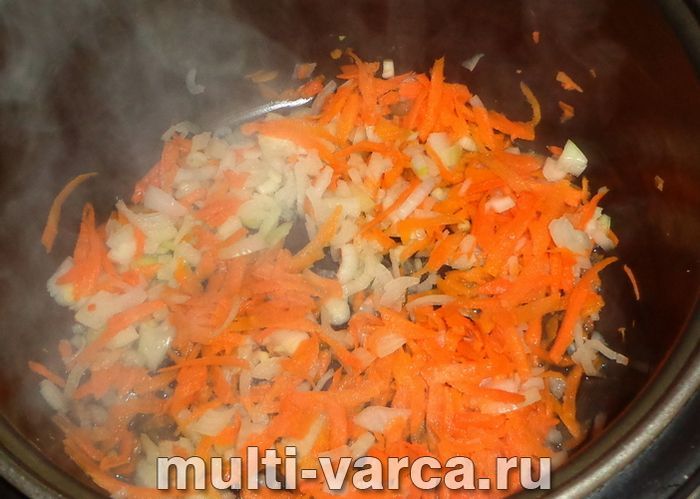 Гречка з квасолею в мультиварці