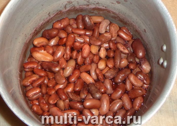 Гречка з квасолею в мультиварці