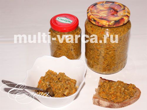 Грибна ікра в мультиварці