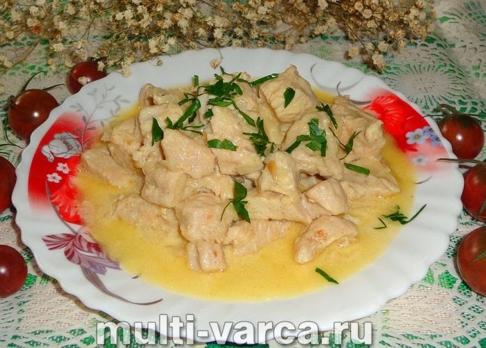 Індичка у вершковому соусі в мультиварці