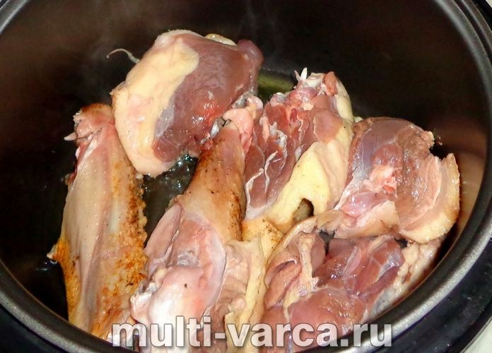 Качка з чорносливом у мультиварці