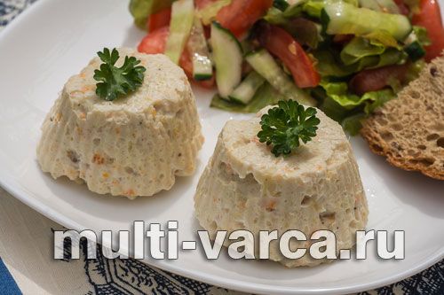 Котлети з курки з капустою на пару