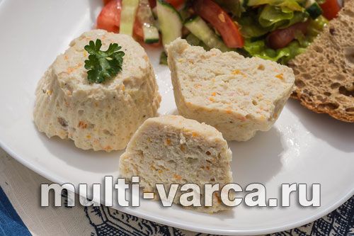 Котлети з курки з капустою на пару