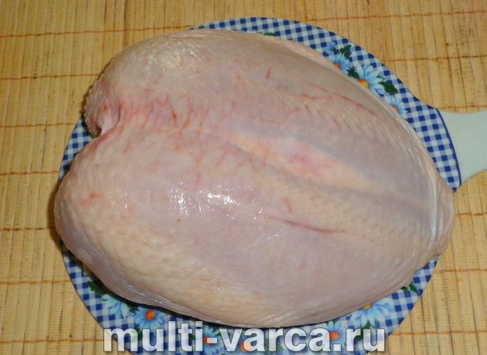 Куряча грудка у фользі в мультиварці