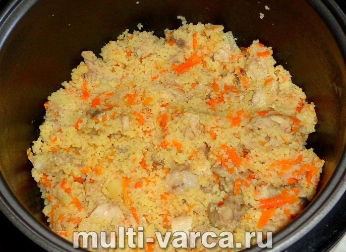 Кус-кус із м'ясом та овочами
