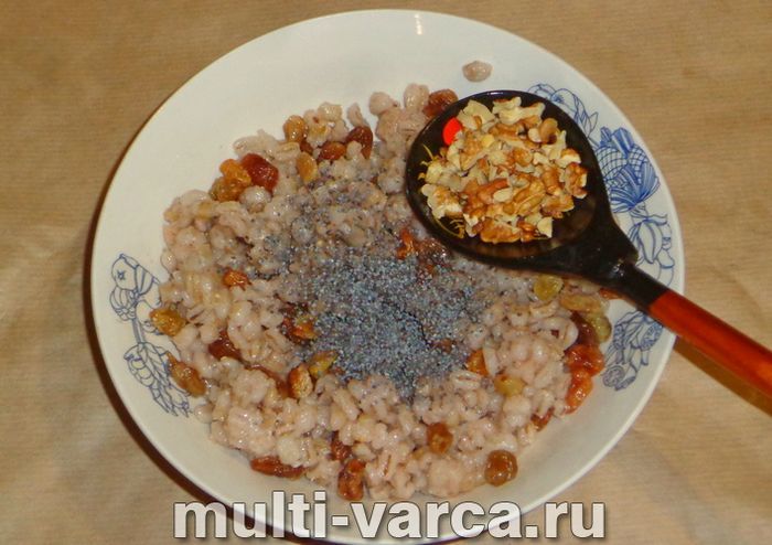 Кутя з перловки в мультиварці