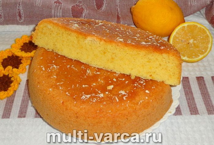 Лимонний пиріг у мультиварці