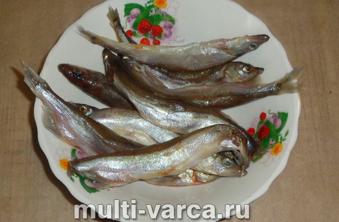 Мойва на пару в мультиварці