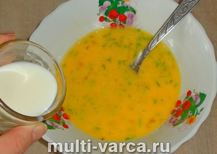Омлет на пару в мультиварці