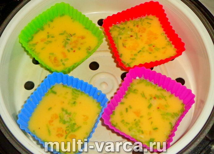 Омлет на пару в мультиварці