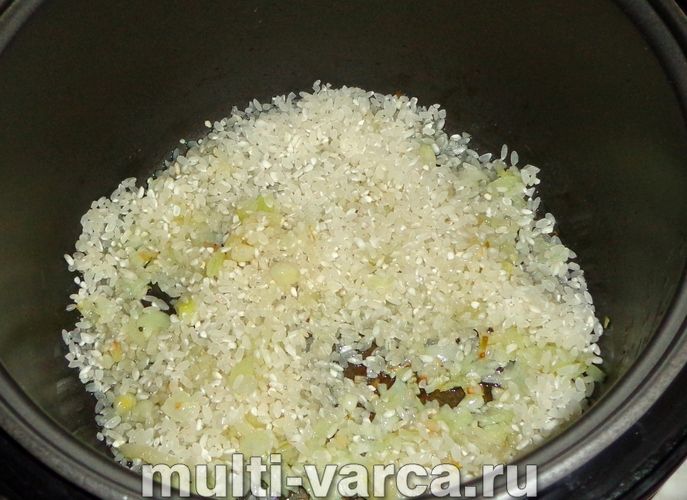 Ризото з креветками в мультиварці
