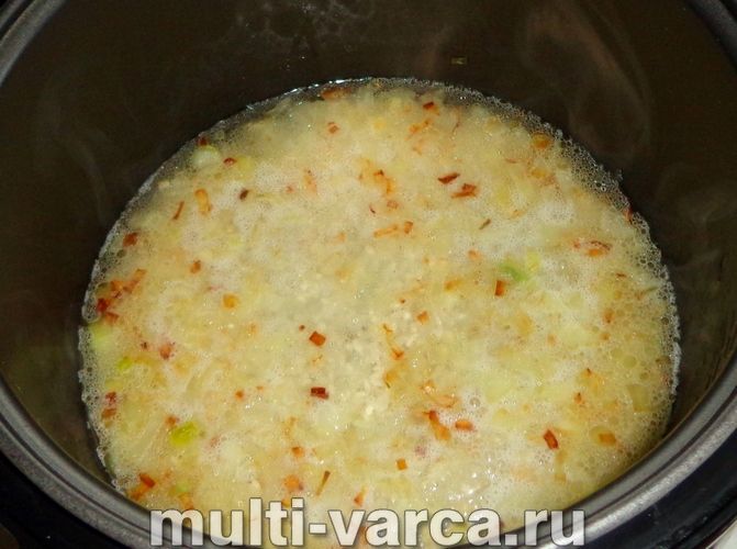 Ризото з креветками в мультиварці